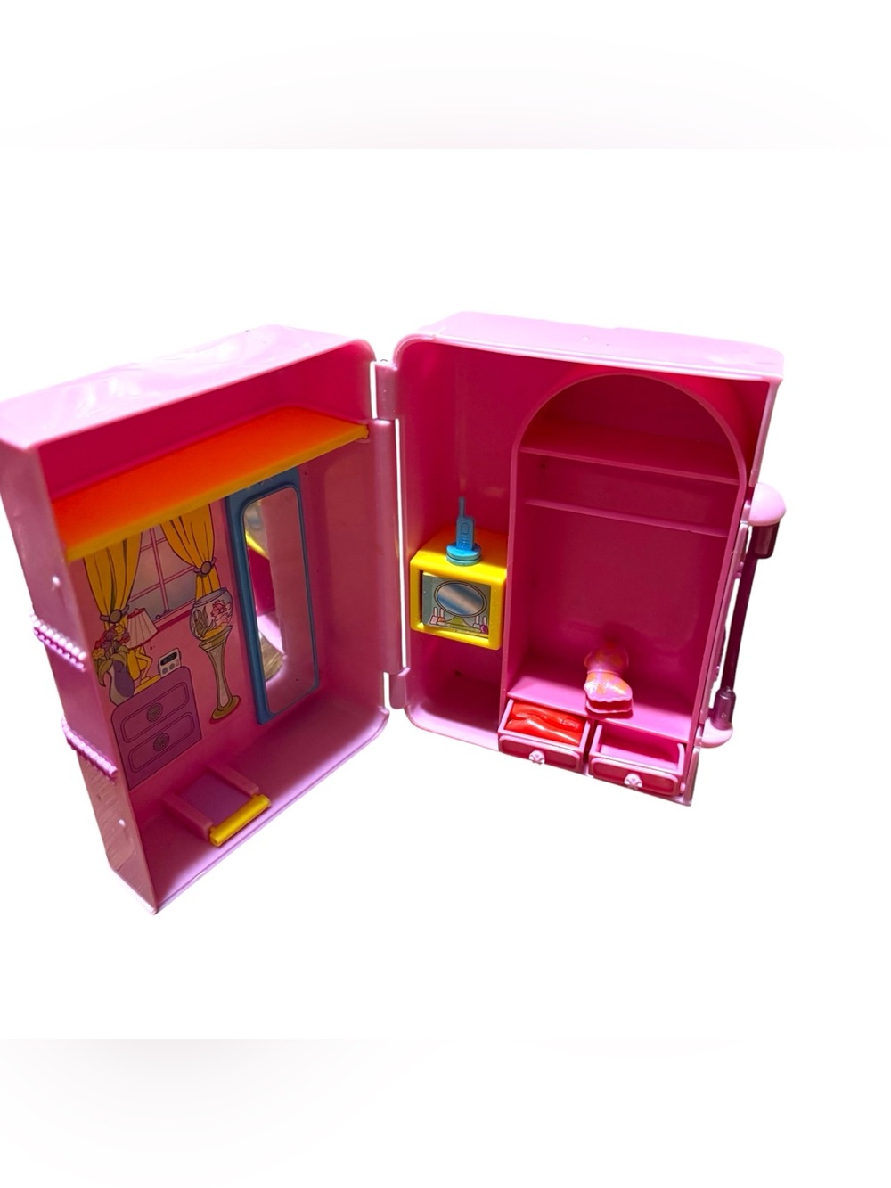 Vintage Polly Pocket 2000 Fashion Polly Pink Carrying Case No Dolls